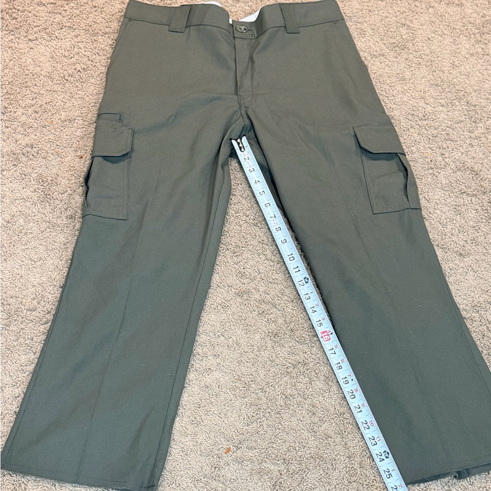 Dickies Men's Cargo Pants 36x26 Olive Straight Flex Work Wear NWT